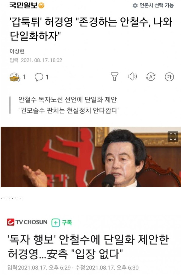 허경영의 통큰 제안